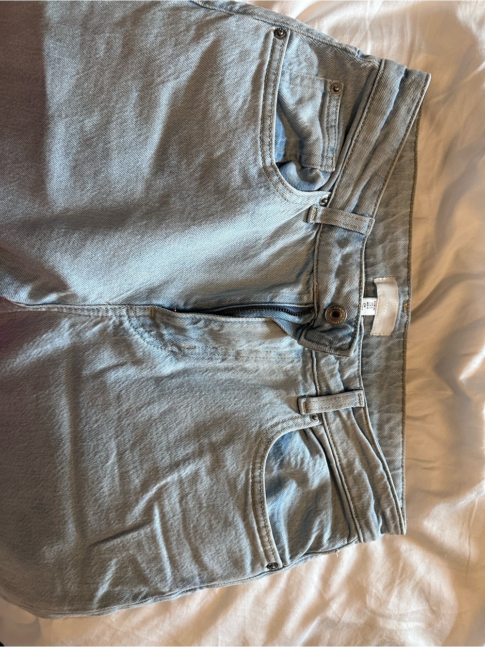 H&M Light Blue High-Rise wide leg Women's Jeans 38/6